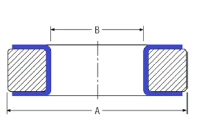 Блок проставочный кольцевой футерованный фторопластом-4