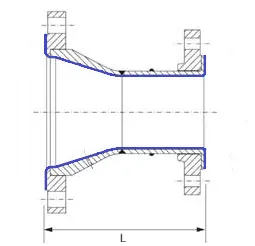 Переходы концентрические футерованный фторопластом-4